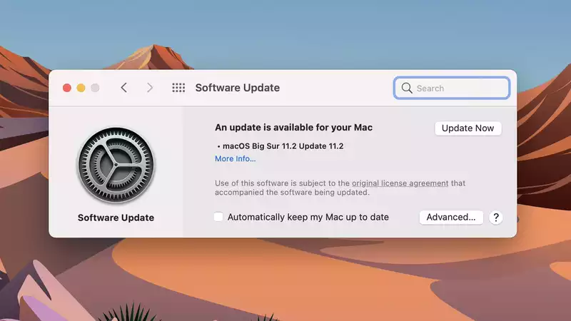 Major security bug fixed in MacOS112 - Update now