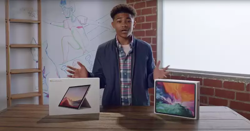 Microsoft Surface Pro7ad trolls the iPad Pro - conveniently ignores one major weakness