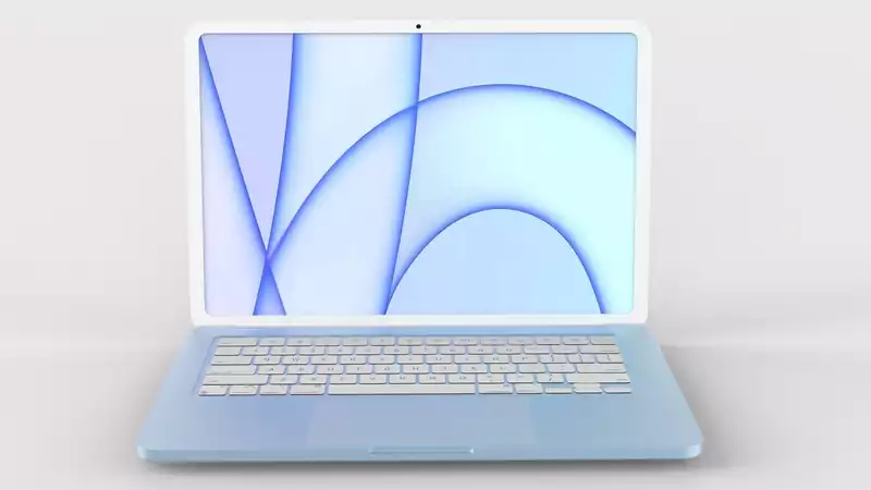 The MacBook Air2022 features a notched display