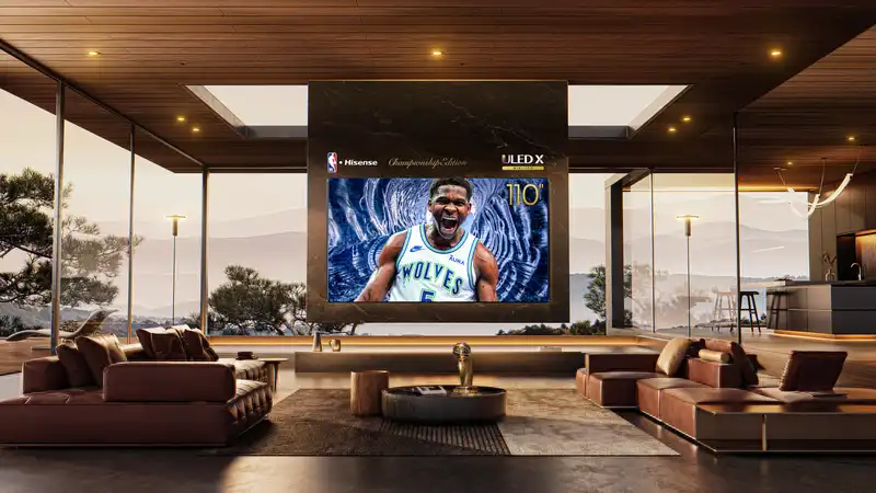 Hisense Launches Large 110” Mini LED TV in Time for NBA Season - Introduces Championship Edition